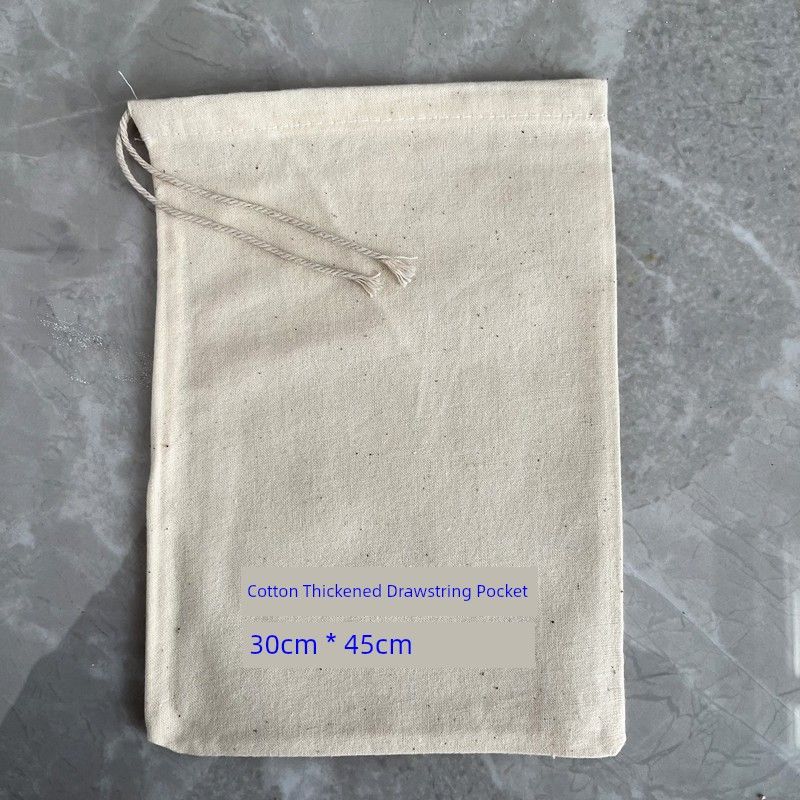 

DIY Grass and Wood Dyeing Kindergarten Pure Cotton Small Square Pure Cotton thickened drawstring pocket 30*45cm