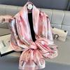 Women 180*90cm Fashion Beautiful Soft Silk Scarves Female Lady Shawl Hijab Wrap Foulard Bandanna Muffler Beach Pareo