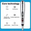 Electronic Acupuncture Pen Meridian Body Physiotherapy Massager Pain Relief Therapy With 5 Replacement Heads - PJ