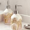 Cute teddy bear bath bottle hand sanitizer bottle creative home ceramic packaging container hand-painted underglaze color