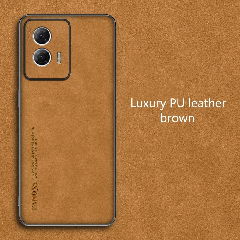For Motorola Edge 50 Fusion Case Luxury Leather Comfort Back Cover For Moto Edge50 Fusion Soft Silicone Shell Shockproof Bumper