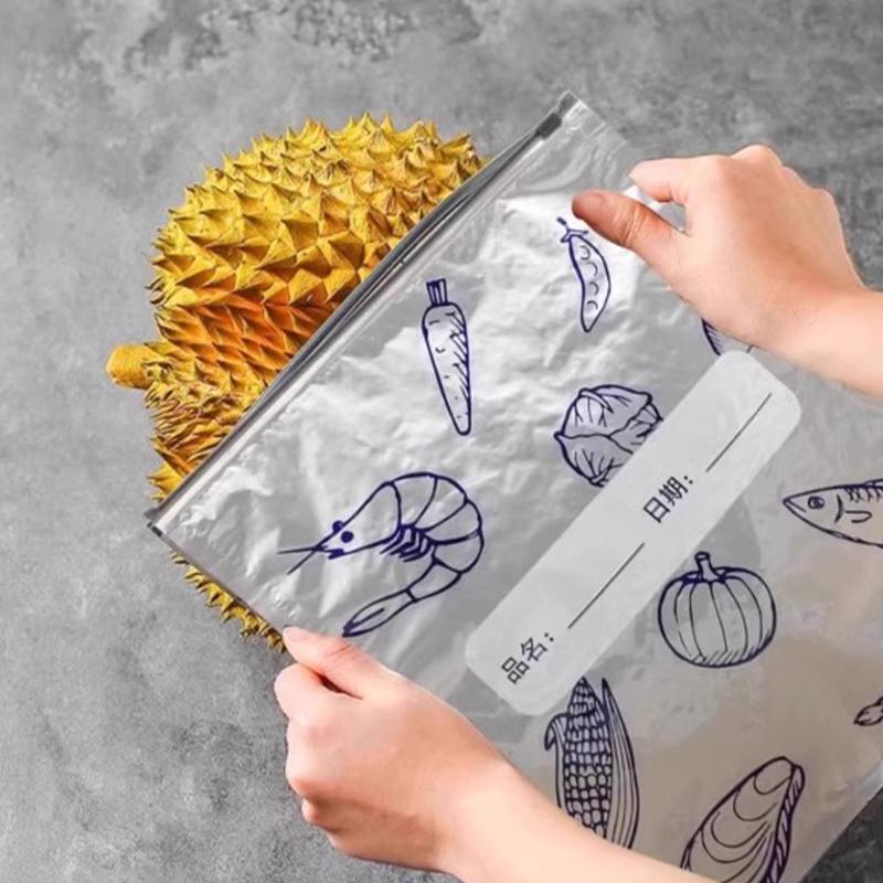 Aluminiumfolie Frischhaltebeutel Versiegelter Verpackungsbeutel Kühlschrank Gefrierschrank Versiegelter Beutel Selbstversiegelnder Beutel