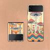 Boho Hippy Mushroom Sunrise Phone Case For Samsung Z Flip 6 7 5G Galaxy Z Flip 5 4 3 5G Cases Shockproof Hard Cover TPU