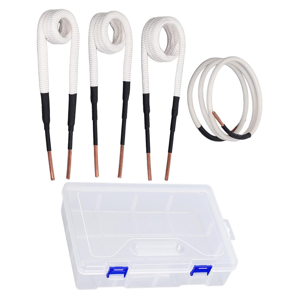 4KS Indukční ohřívací cívky 3,0mm Měděné jádro Elektrická indukční ohřívací cívka Sada pro demontáž matic a šroubů