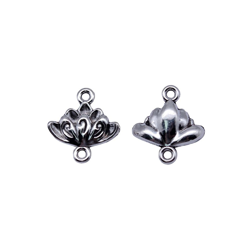 Filigree Diamond Shaped Connectors Ornate Multi Loop Links For Jewelry