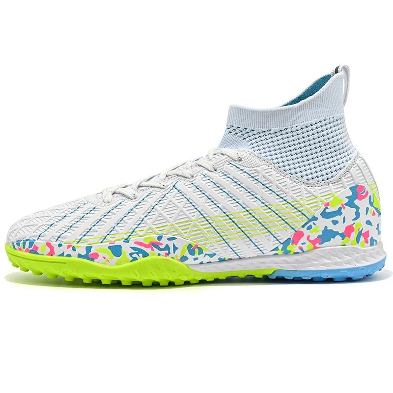 Fashion Men Football Boots Professsional Original Society Football Boot Turf Training Teenager Futsal Court Football Boot for Children