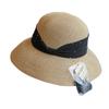 Sun Hat Women's Summer Enlarged and Widened Sun Protection Hat Travel Vacation Lampshade Straw Hat Travel Fine Grass Hat