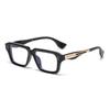  New Retro Square Sunglasses Women Gradient Leopard Shades UV400 Fashion Clear Lens Men Trending Rivets Frame