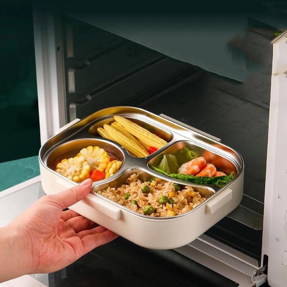 Divided Insulated Lunch Box Detachable Compartment Lunch Box Food Storage Container  Worker