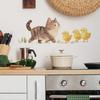 Cartoon Kitten Yellow Duck Kitchen Restaurant Background Beautification Decoration Wall Stickers