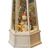 Christmas Music Box Centerpiece Wind Lamp Night Light Retro Ornament for Indoor Use