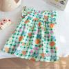 Girls Summer Cartoon Print Princess Dress Cute Stylish Flutter Sleeve Baby Girl Party Dress Casual Sundress