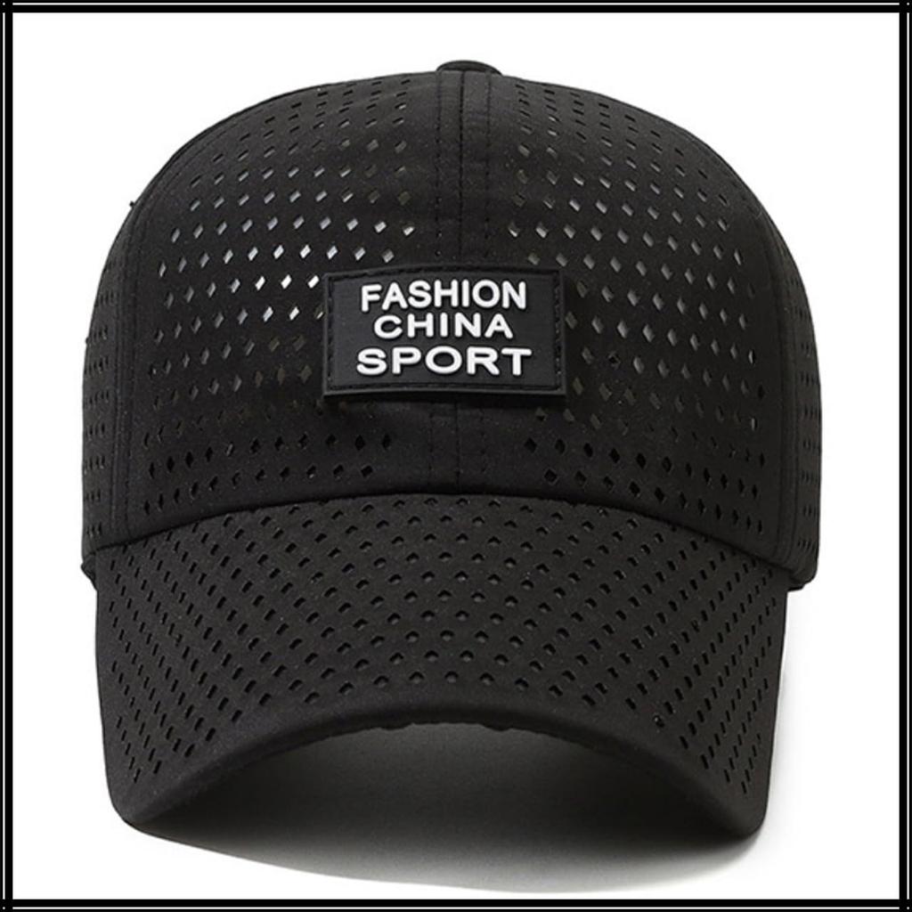 Mesh Cap Hat Outdoor Casual Design Stylish CZA022 [White Fang] Men's Women's (Khaki)