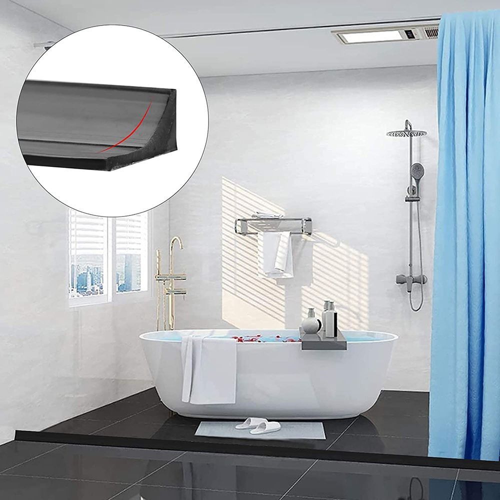 Flexible Water Retaining Strip Self-Adhesive Door Bottom Sealing Strip New Shower Dam  Kitchen