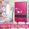 6500W 220V/50Hz Electric Hot Water Heater Tankless Instant Heating Set Overheating Protection Constant Temperature With Shower Nozzle