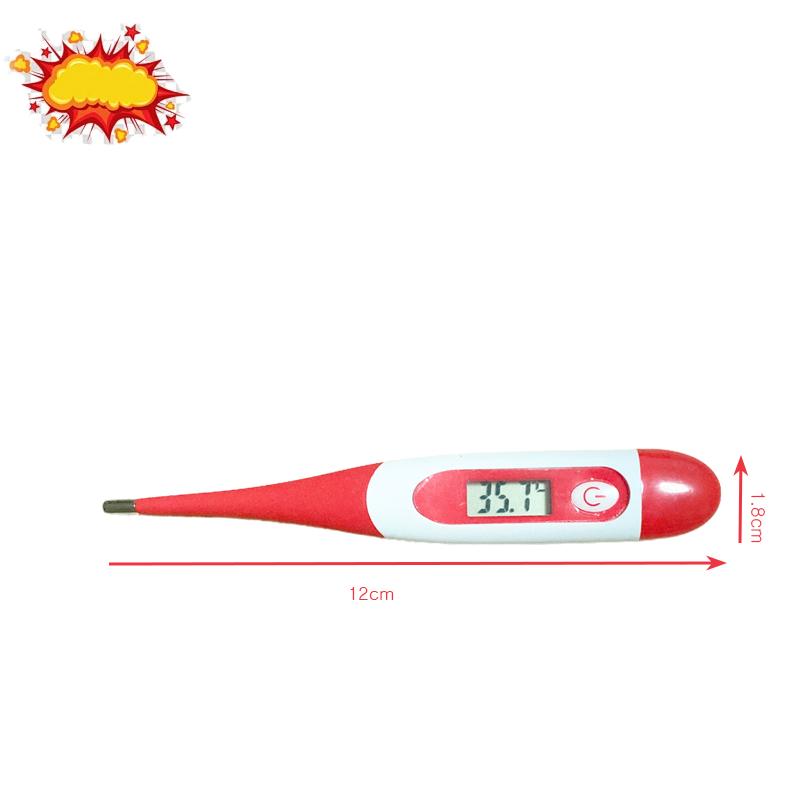 1PCS Basal Orange Digital Body Clinical Fever Medical Equipment Tools Dry Thermometers for People Children Waterproof Soft Head