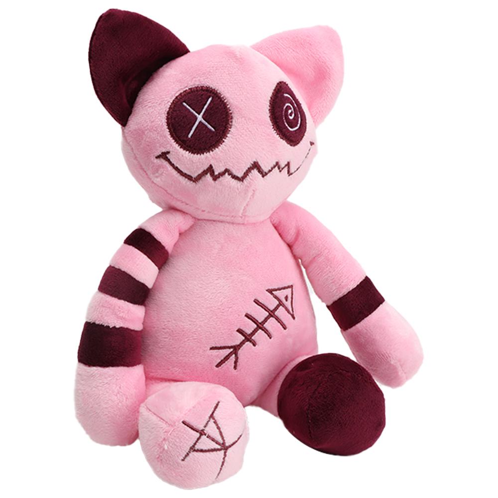 Hallowen Zombie Cat Plush Toys Stuffed Animal Soft Toys Pink Kawaii Pink Fish Cat Cartoon Peripheral Toy Throw Pillow Home Decor