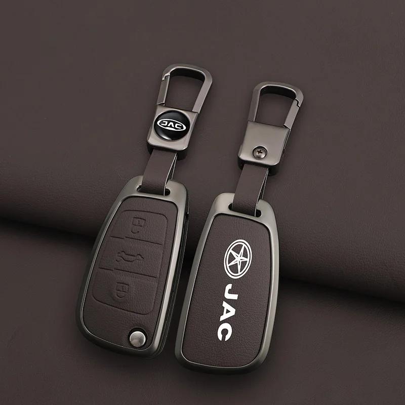 Zinc Alloy Auto Key Fob Cover Case Housing Bag Fit For Jac S2 Refine S3 S4 S5 S7 R3 A5 7 T40 S5 X4 R3 Sei 3 Accessor