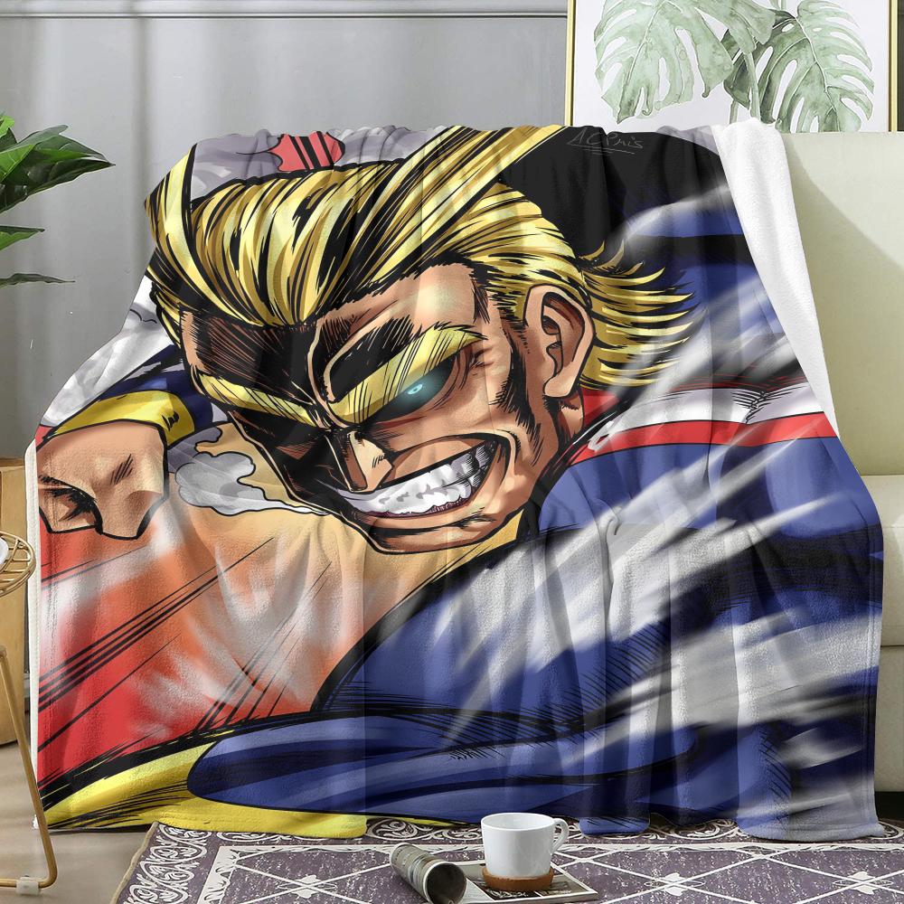 My Hero A-Academia Anime Throw Soft Flannel Throw Summer AC Blanket Lightweight Cool Nap Blanket for Sofa Bed Couch Travel