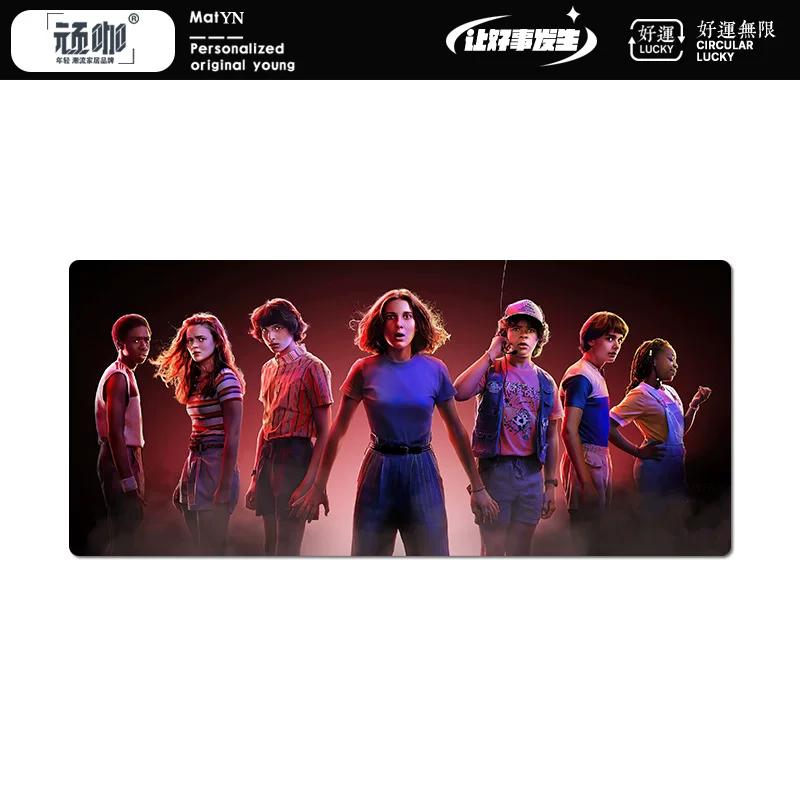 New  Creativity Stranger Things Peripheral High Definition Printing Leather Mouse Pad Large Size Computer Non-slip and Dirty-resistant Keyboard Pad