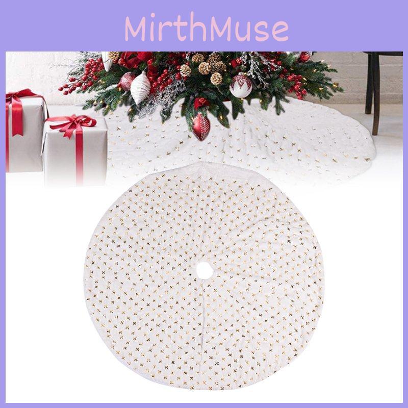 Elegant Shimmering Silver Sequin Christmas Tree Skirt 116cm For Festive Celebrations