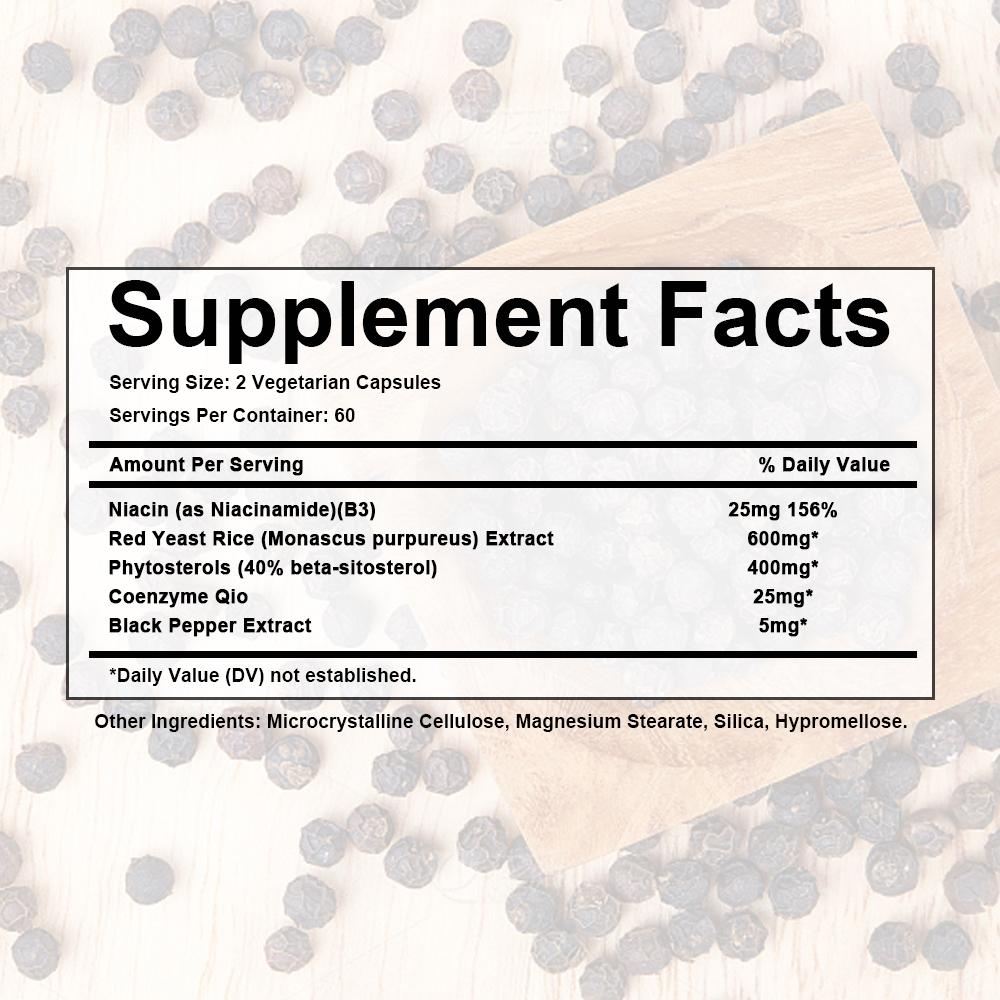 Dietary Supplement, With Coenzyme Q10, Black Pepper Extract, 120 Capsules, Gluten-Free