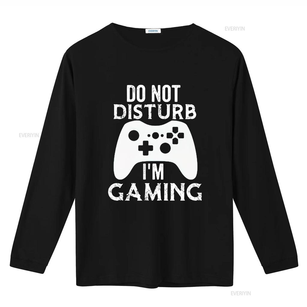 Mens Christmas Do Not Disturb I M Gaming T Shirt Video Game Gamer Black 3X Large Vintage Washed Streetwear Soft Comfortable