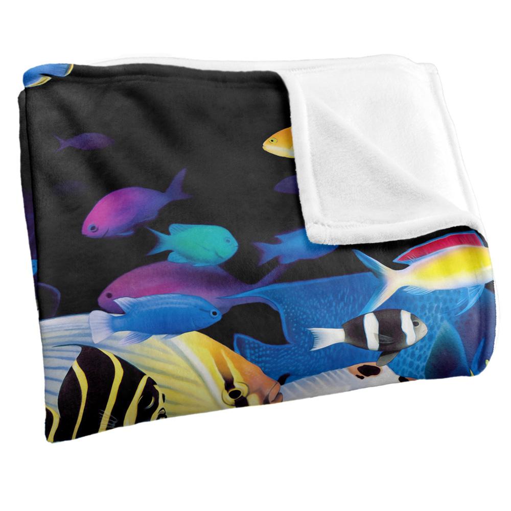 Royce McClure Night Dive Silky Tropical Fish Supersoft Blanket