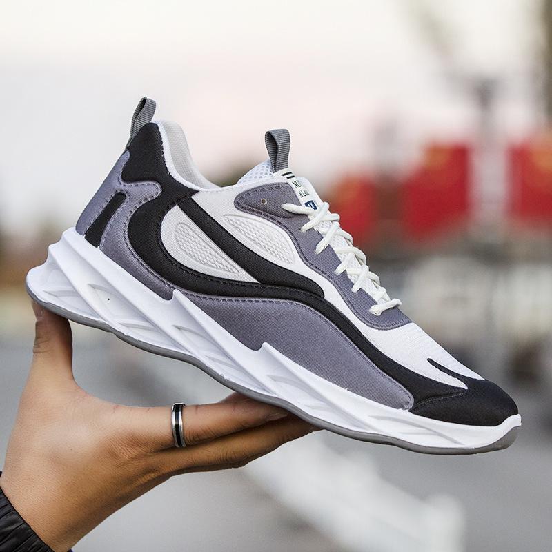 New Trendy Men's Sports Shoes Cushion Running Sneakers Outdoor Leisure Walking Jogging Trainers Soft Sole Breathable Footwear