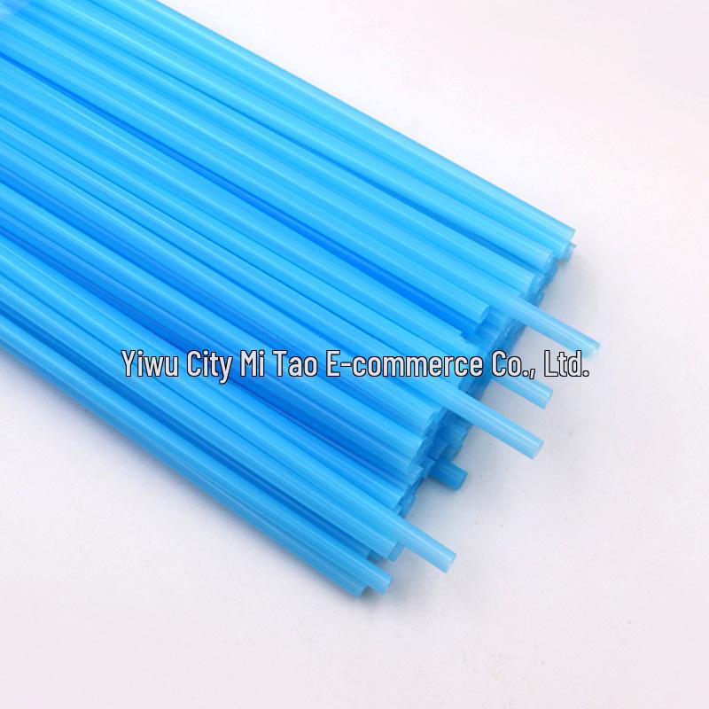 Multicolor Disposable Plastic Straws for DIY Projects, 6x190mm, Flat and Straight Design for Kids