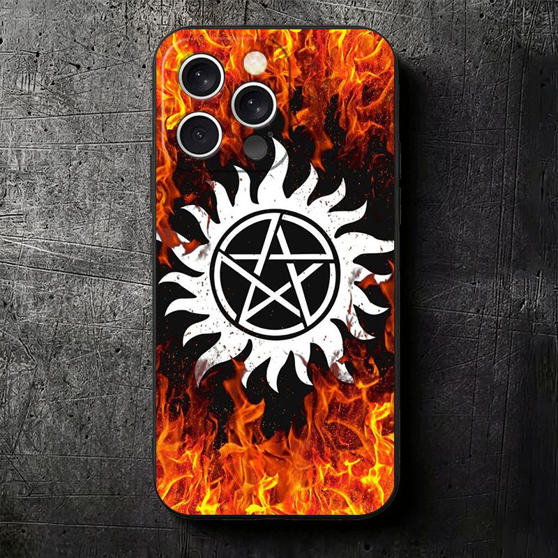 Supernatural SPN Babaite Soft Phone Case for iPhone 16 16E 17 Air 15 Pro Max 14 Plus 13 Mini 11 12 7 Black Cover Back Shell