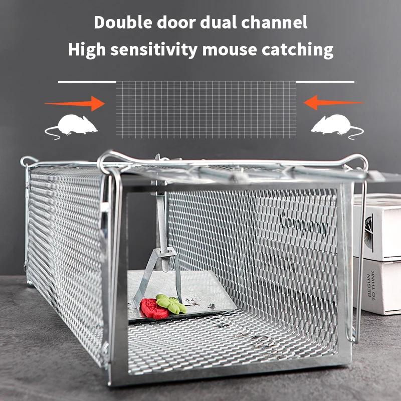 Metal Iron Cage Household Indoor Automatic Rodent Traps To Drive To Catch Large Rats Rat Cage Live Humane Cage Trap