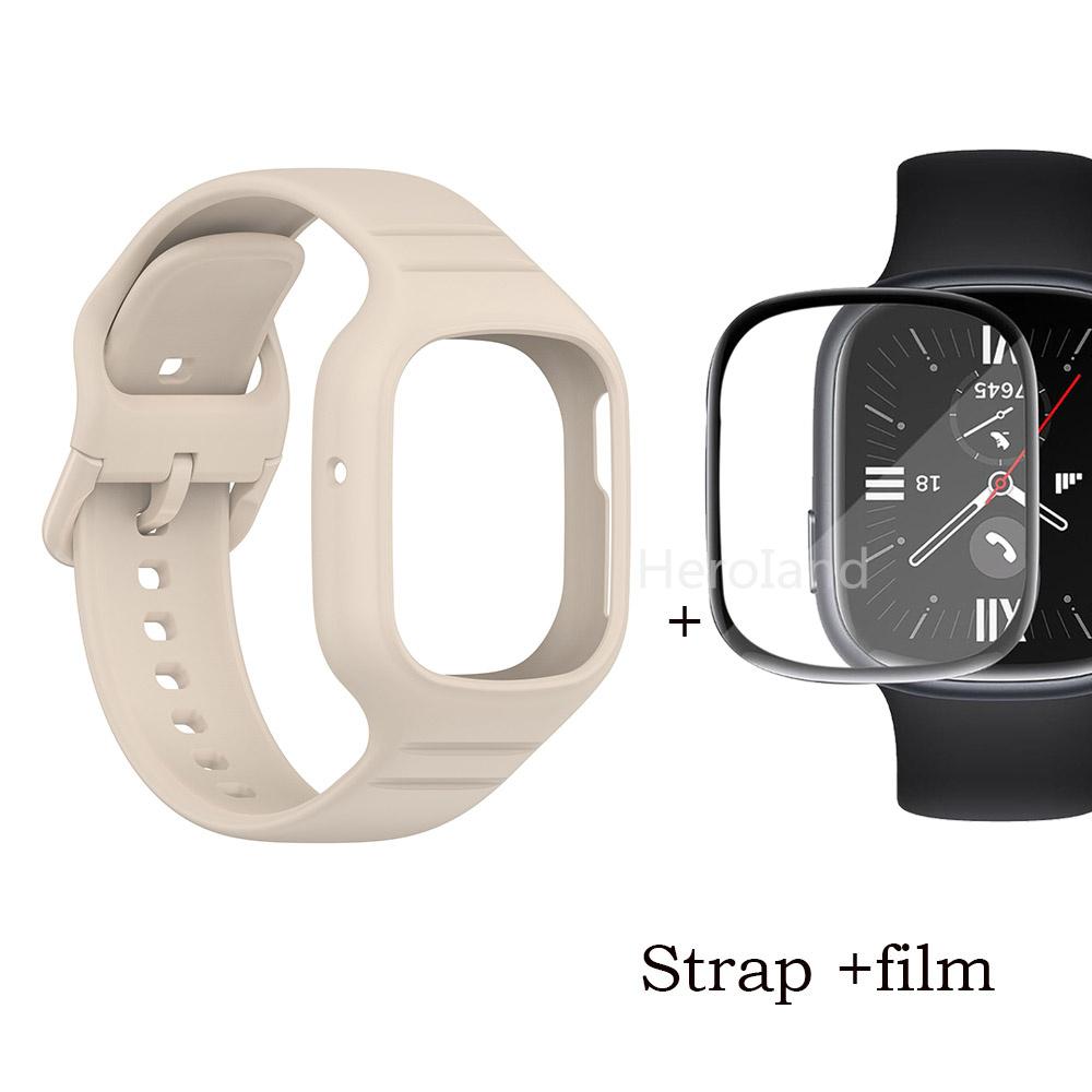 Sportovní silikonový řemínek k hodinkám pro Huawei Honor Watch 4 řemínek Smarwatch náramek pro Honor Watch4 příslušenství 2 v 1 řemínek