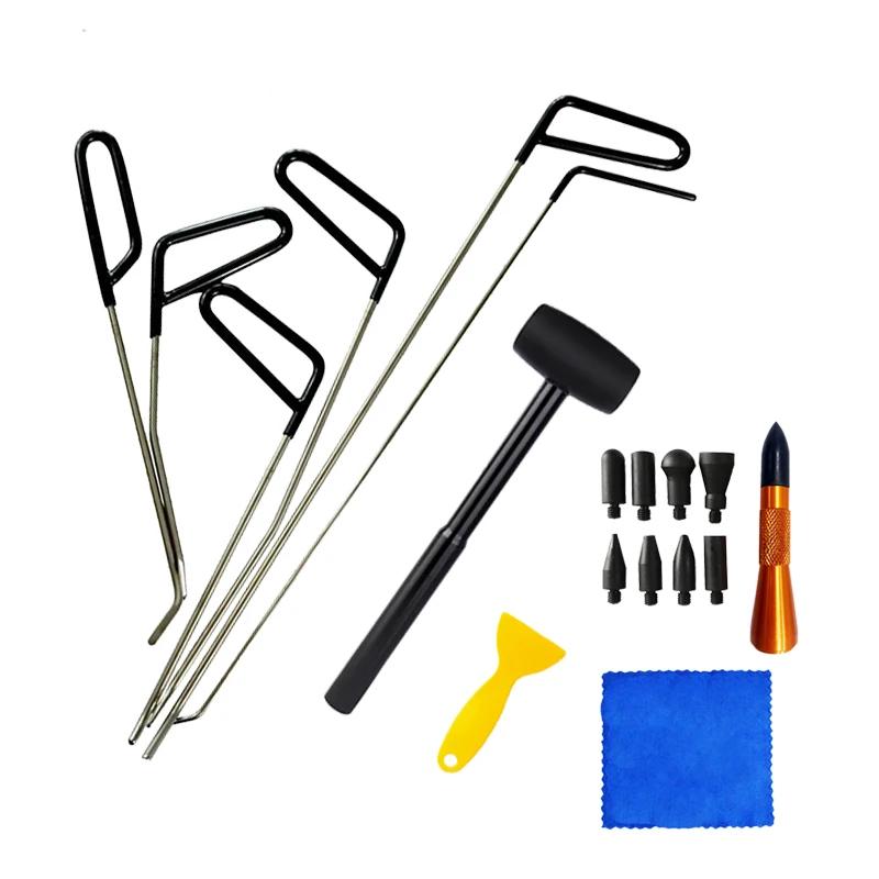 Auto Automotive Dellen Hagel Ausbeulwerkzeug Set Karosserie Dellenentfernung Stangen Haken Werkzeug Drückstange Auto Brecheisen Lack Dellen Reparatur Werkzeuge Kits