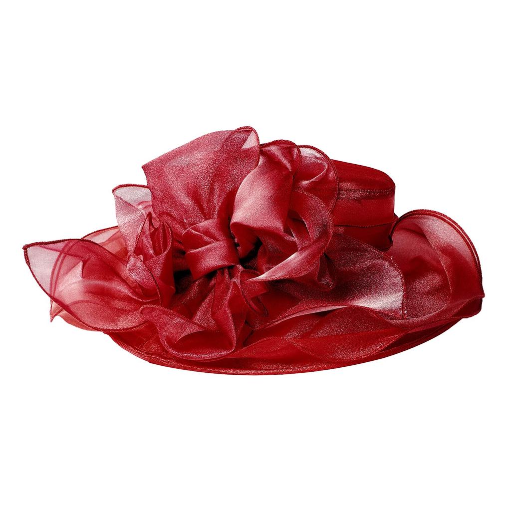 Organza Actress Summer UV Protection Flower Wide Slimming Beach Birthday Present [IPENNYE] Women's Hat, Hat, Headpiece, Hat, Hat, Brim, Cap, Effect,