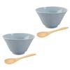 Aito Seisakusho Mino Ware Rice Bowl Spoon Suitable for Single or Dishwasher and Microwave Made In Product Number "Ciel" & Pair, Couples, Gray, Safe,