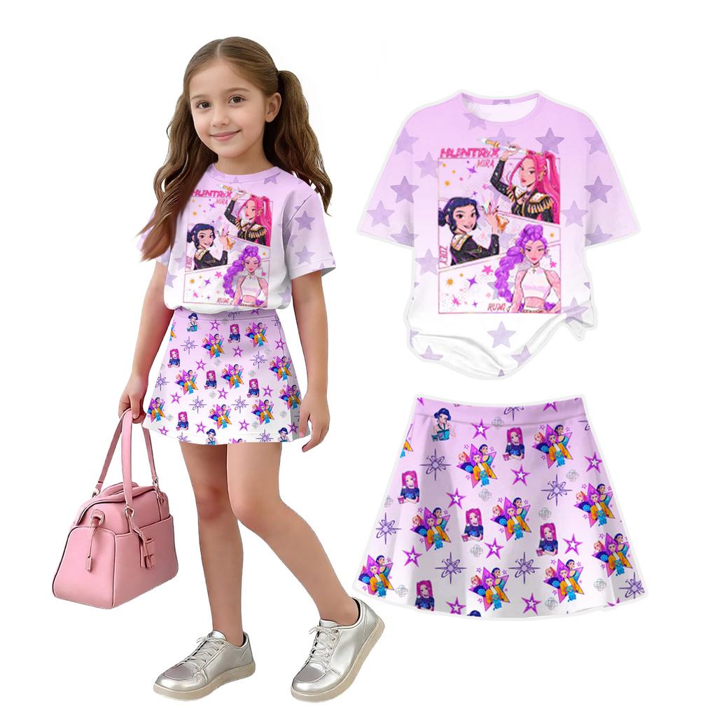 Infant Newborn Baby Girls Boys Loose Print T-shirt+Pants Print Outfits Set
