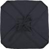 Coussin De Chaise - 40x40cm - Anthracite - 4 Rabats - Oeko-Tex®