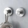6/1PC Stainless Steel Suction Cup Hooks Punch-free Wall Mounted Hook Hanging Towel Holder Bathroom Kitchen Vacuum Suction Cup