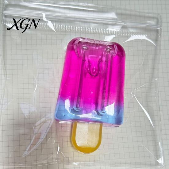Gradient Color Ice Stick Toy Squeeze Stress Relief Simulation Cream Anxiety Lolly Sensory Hand Exercise Relaxation Tool Summer Party Gift Ball