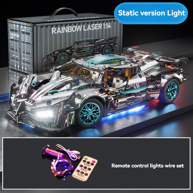 1:14 Technical Racing DIY Sports Car Construction Blocks Playthings Assemble Block Car Playthings designed for Children's Birth Date plus Xmas Present