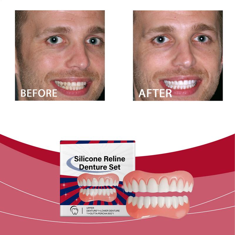 Silicone Denture Relin Es Kit Professional Denture Set Silicone Denture Set Relin Es Prothese Laugh Veneers Teeth Orthodontic