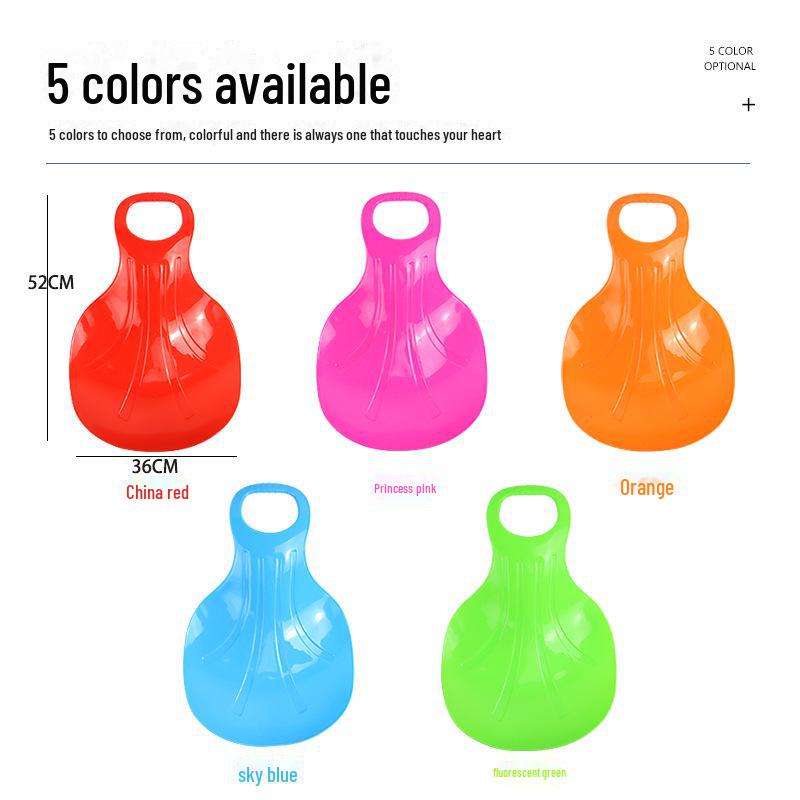 Fan-Shaped Grass Ski Board: Thickened Snowboard for Kids & Adults - Outdoor Lawn Skateboard Mat