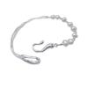 Korean Freshwater Pearl & Sterling Silver Bracelet for Women – High-Gloss, Versatile, and Elegant Hand Jewelry