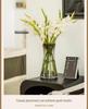 Elegant Small Glass Vase for Fresh Flowers - Perfect for Living Room or Dining Table Decor