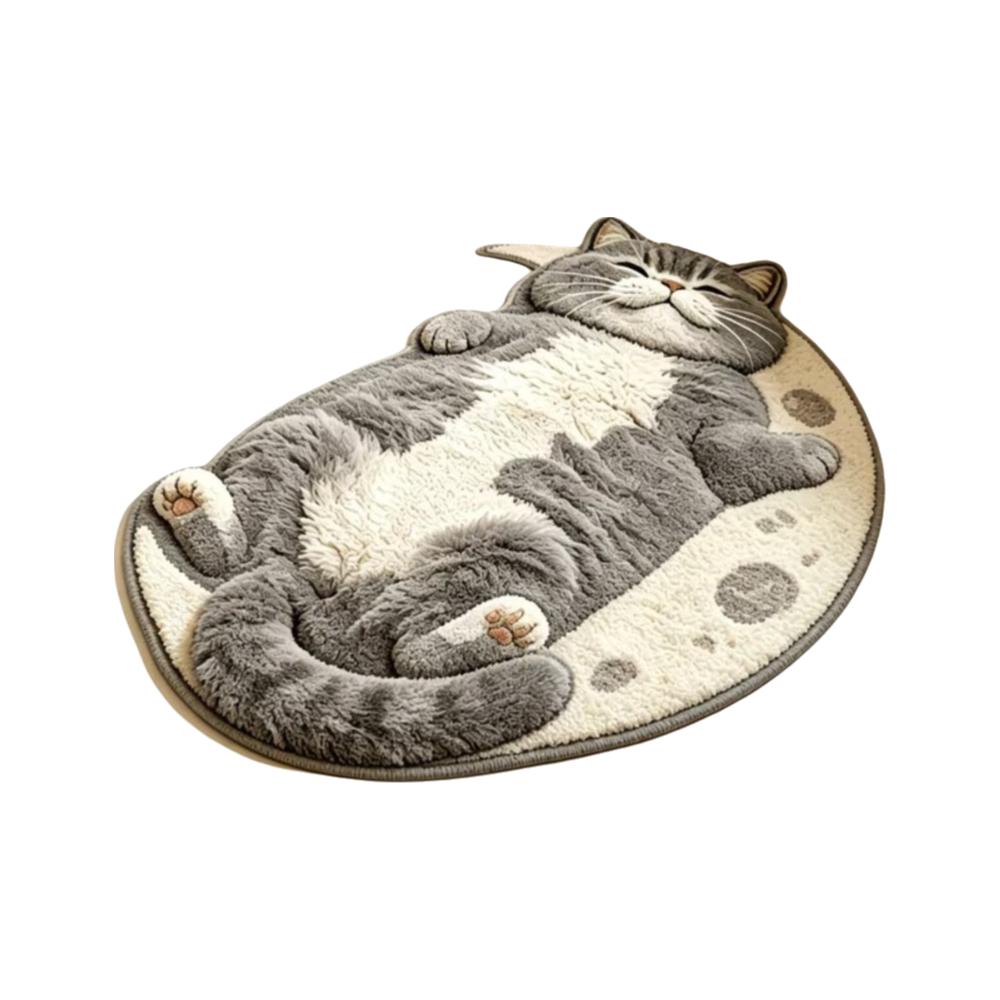 Non-Slip Home Decor Carpet Anti-fouling Cartoon Carpet Soft Cat-Shaped Area Rug Living Rooms