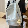 Summer New Nylon Lightweight Sports Travel Ins Large Capacity Solid Color Letter Student Couple Backpack