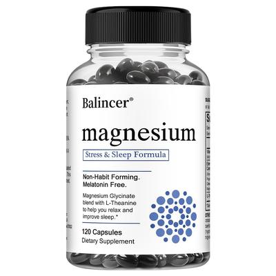 Elemental Magnesium Complex Supplement, With Vitamin B6, 120 Capsules Per Bottle