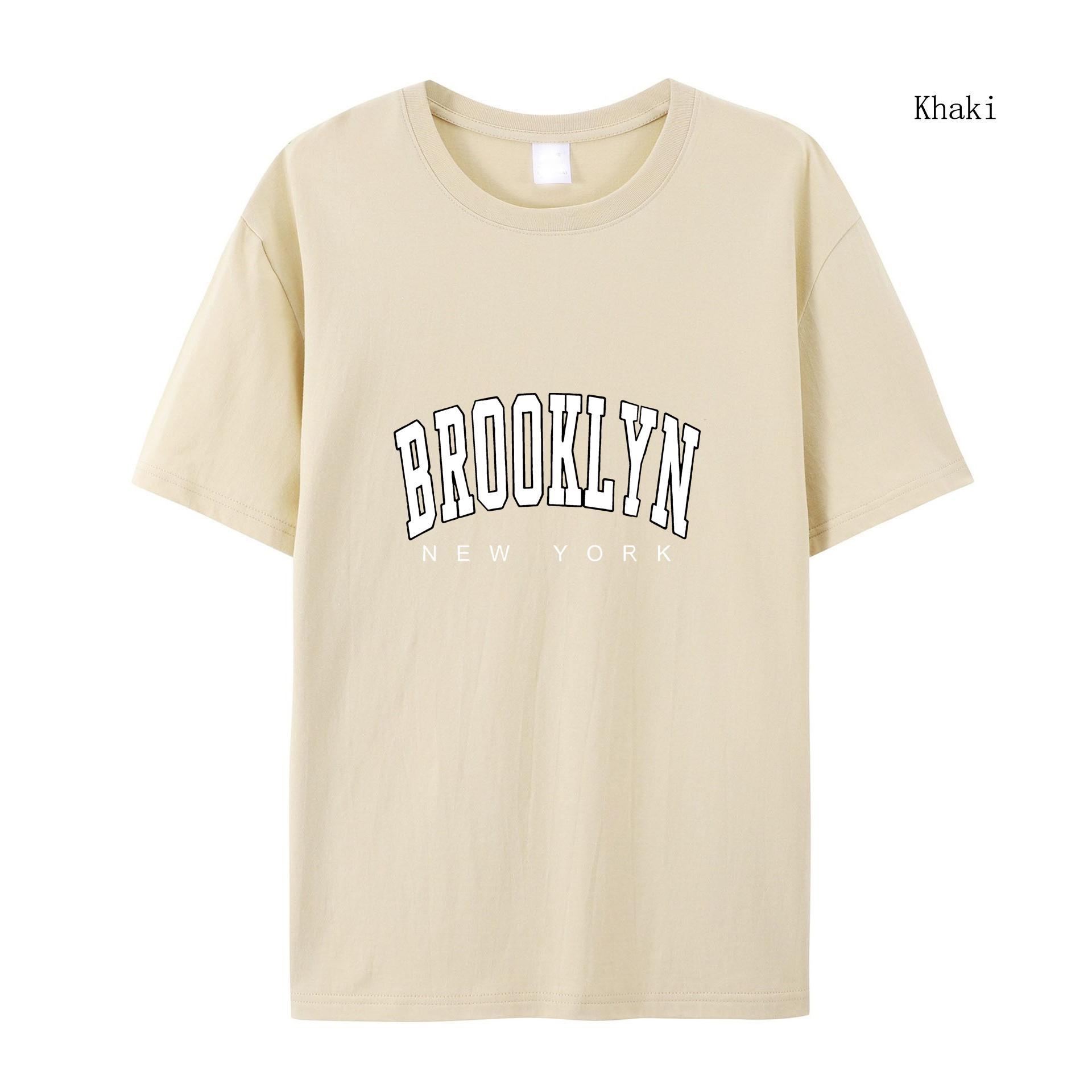 

Женская футболка Brooklyn New York с принтом, мужская летняя модная качественная одежда с короткими рукавами, футболка Harajuku, одежда 2XL