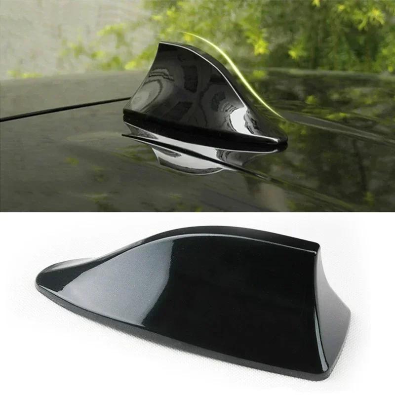 Car Roof Shark Fin Decorative Aerial Antenna Cover Sticker Roof Universal Car Radio FM Signal Design for All Auto Decorative
